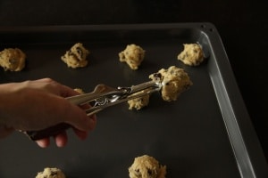 Chocolate Chip Cookie dough cookie scoop