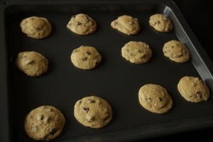 Chocolate Chip Cookies out of oven
