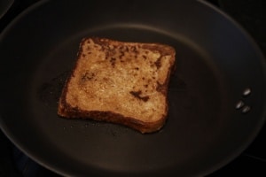 French toast in pan