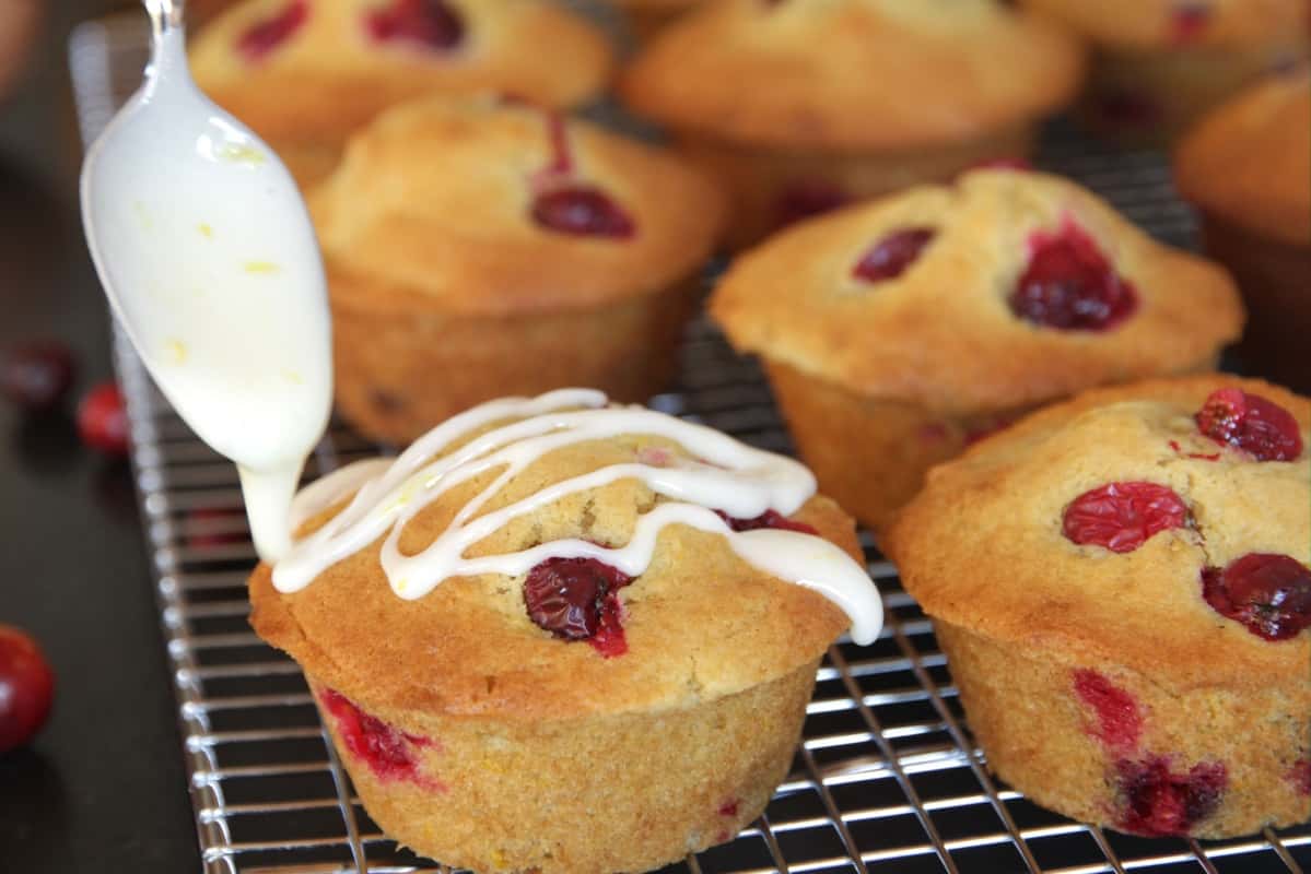 Cranberry Orange Muffins ~ Living on Cookies