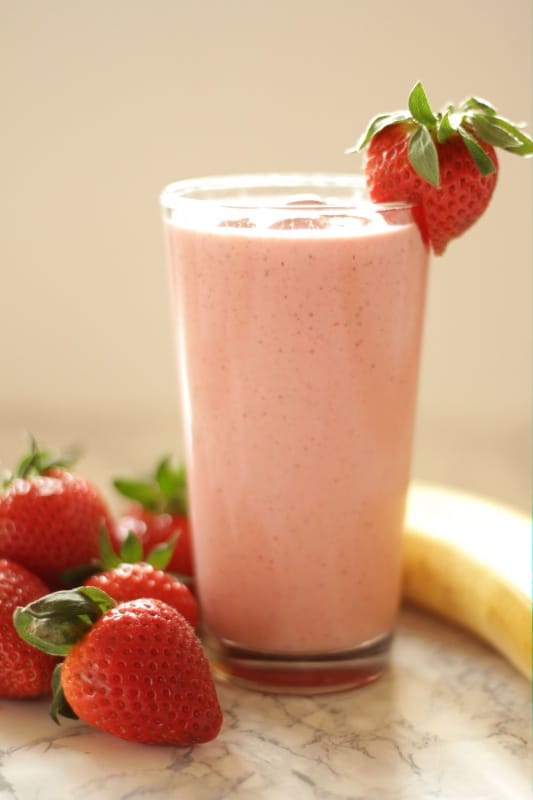 Easiest Ever Strawberry-Banana Smoothie