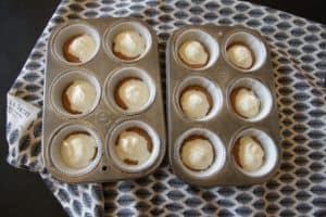 Pumpkin Cheesecake Muffins ~ Living on Cookies