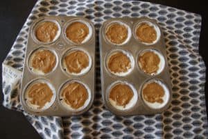 Pumpkin Cheesecake Muffins ~ Living on Cookies