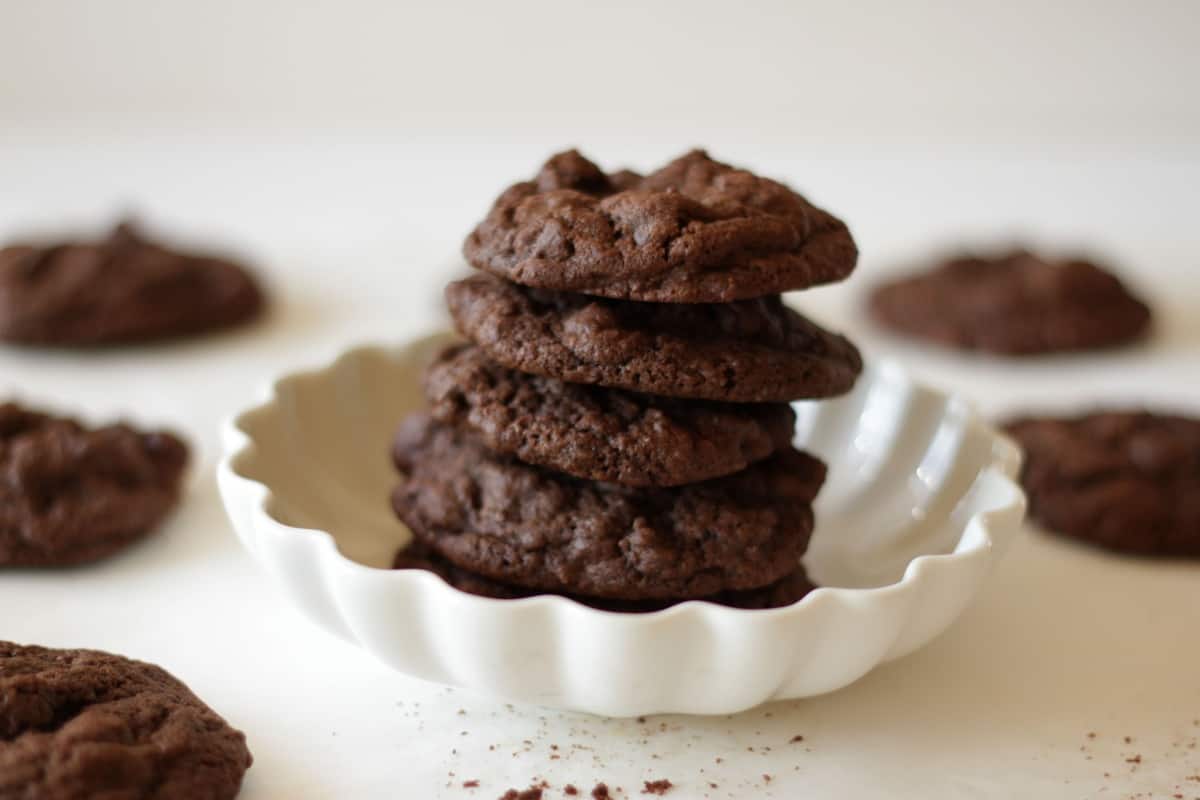 The Perfect Chocolate Chocolate Chip Cookies ~ Living on Cookies