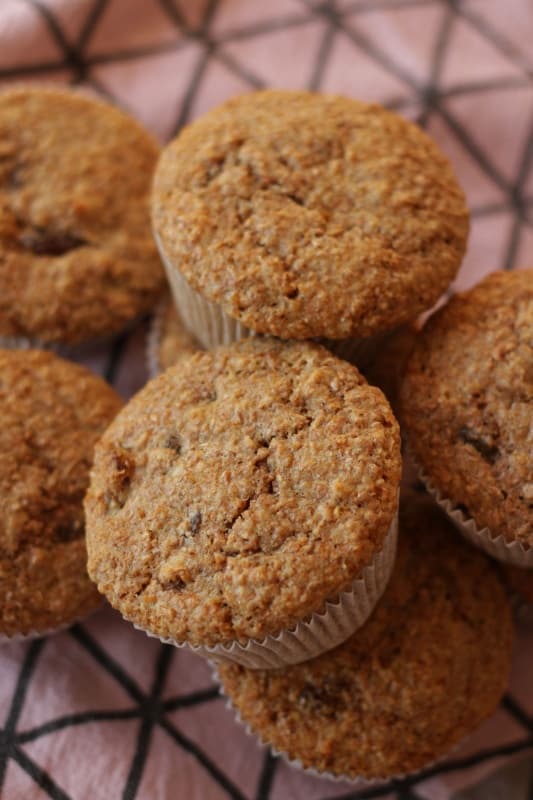 Honey Bran Muffins ~ Living on Cookies