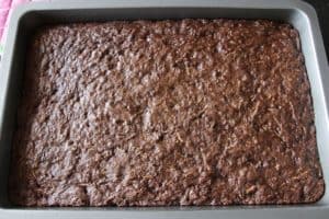 Zucchini Brownies ~ Living on Cookies