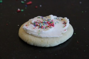 Weiße Sugar Cookies mit Buttercreme