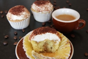 Tiramisu Cupcakes with Mascarpone Frosting