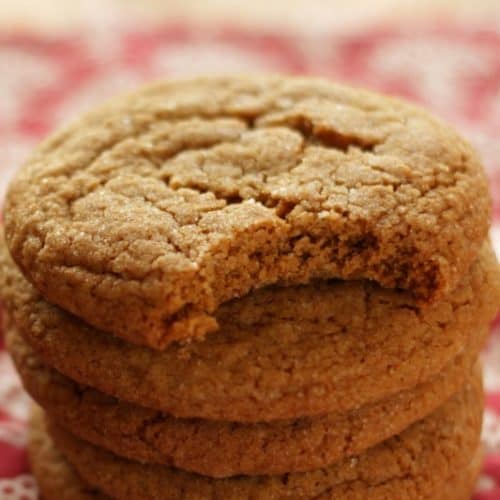 Soft & Chewy Ginger Molasses Cookies - Living on Cookies