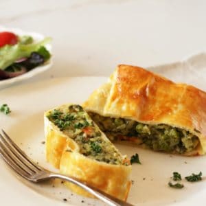 Potato Strudel with Vegetables & Herbs - Living on Cookies