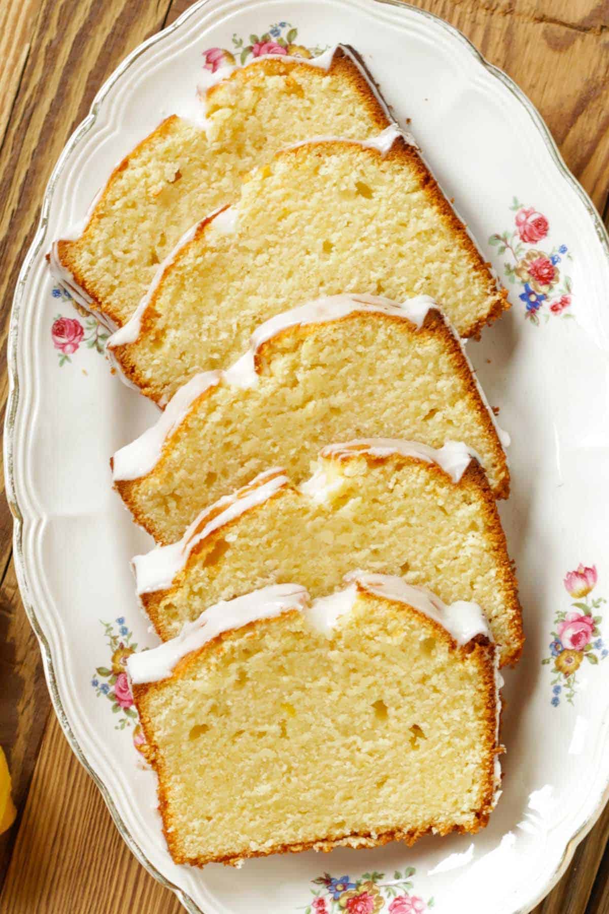 Glazed Lemon Loaf Cake - Living on Cookies