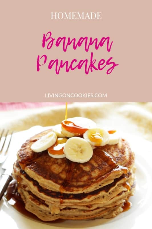 Pancakes like banana bread! Soft & fluffy and so good! Try the recipe now!