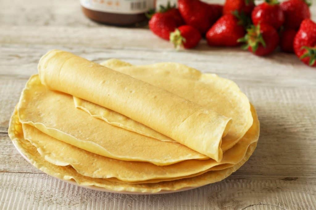Austrian crêpes filled with Nutella, strawberries and bananas are a new family favorite. A delightful variation on an old classic. You have to try them! 