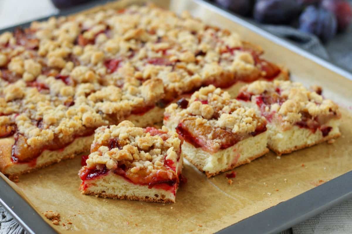 Austrian Plum Cake (Zwetschkenfleck) - Living on Cookies