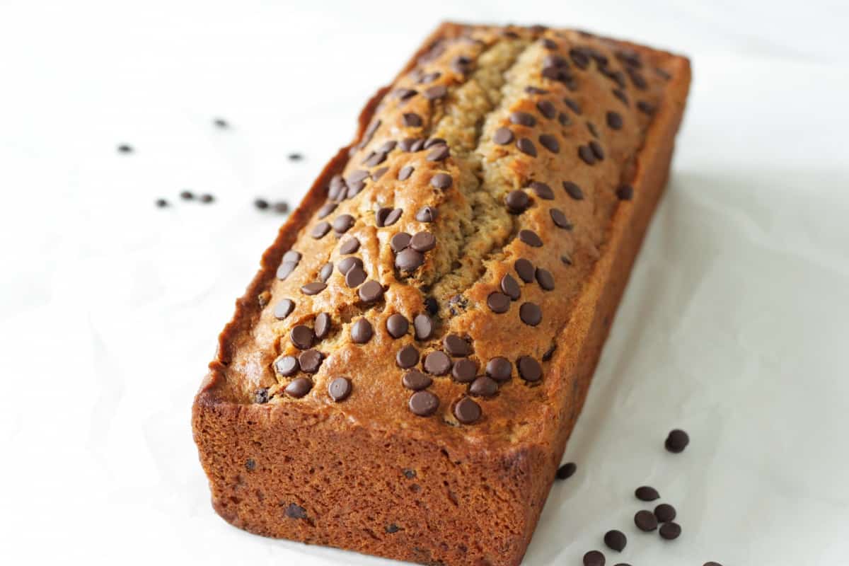 Chocolate Chip Banana Bread Living On Cookies